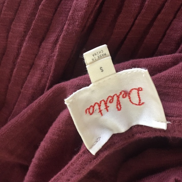 Anthropologie Deletta Red Ruffle Tank S - Picture 7 of 8